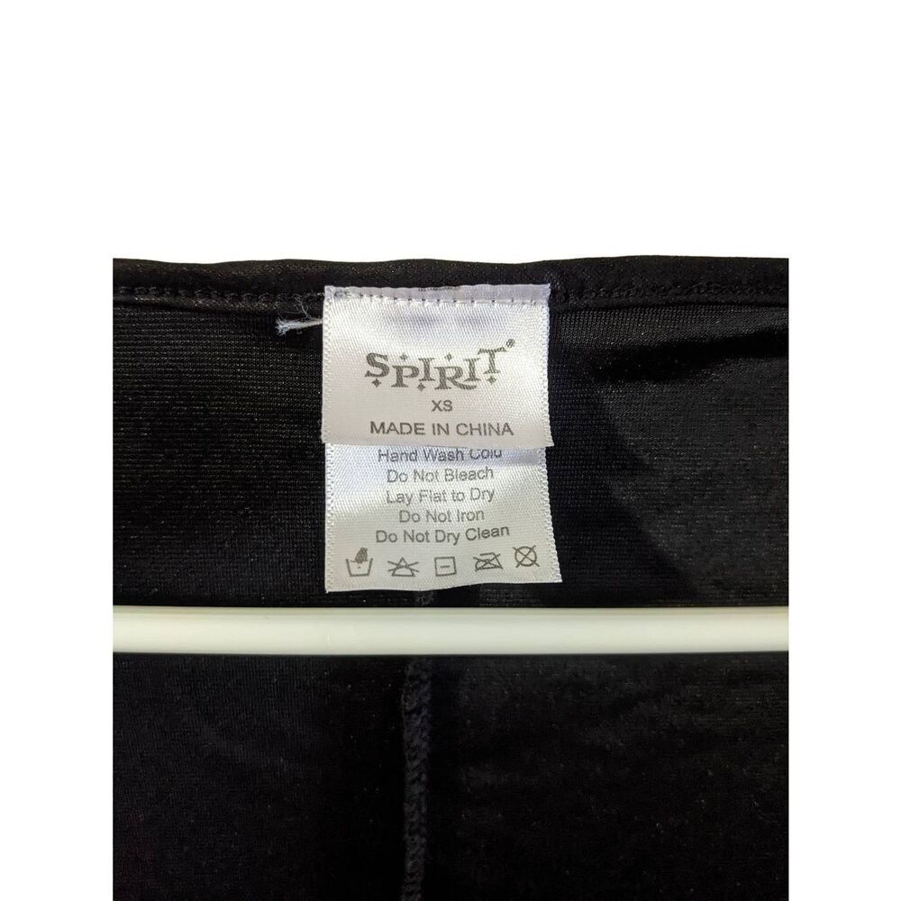 Spirit Halloween Black Onepiece Catsuit Costume with Attached Tail Adult Size XS - Picture 8 of 12